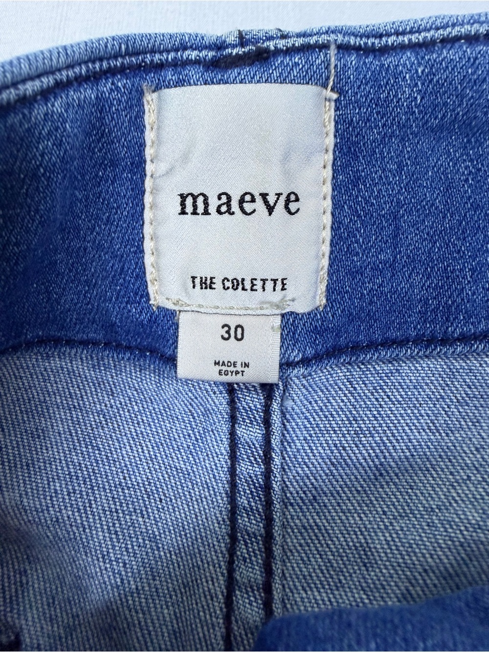 Maeve The Colette Jeans Women’s Size 30 Wide Leg Cropped Blue Stretch Denim - Picture 2 of 10
